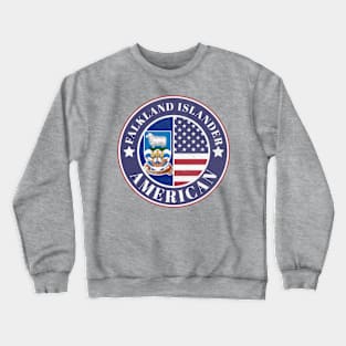 Proud Falkland Islander-American Badge - Falkland Islands Flag Crewneck Sweatshirt